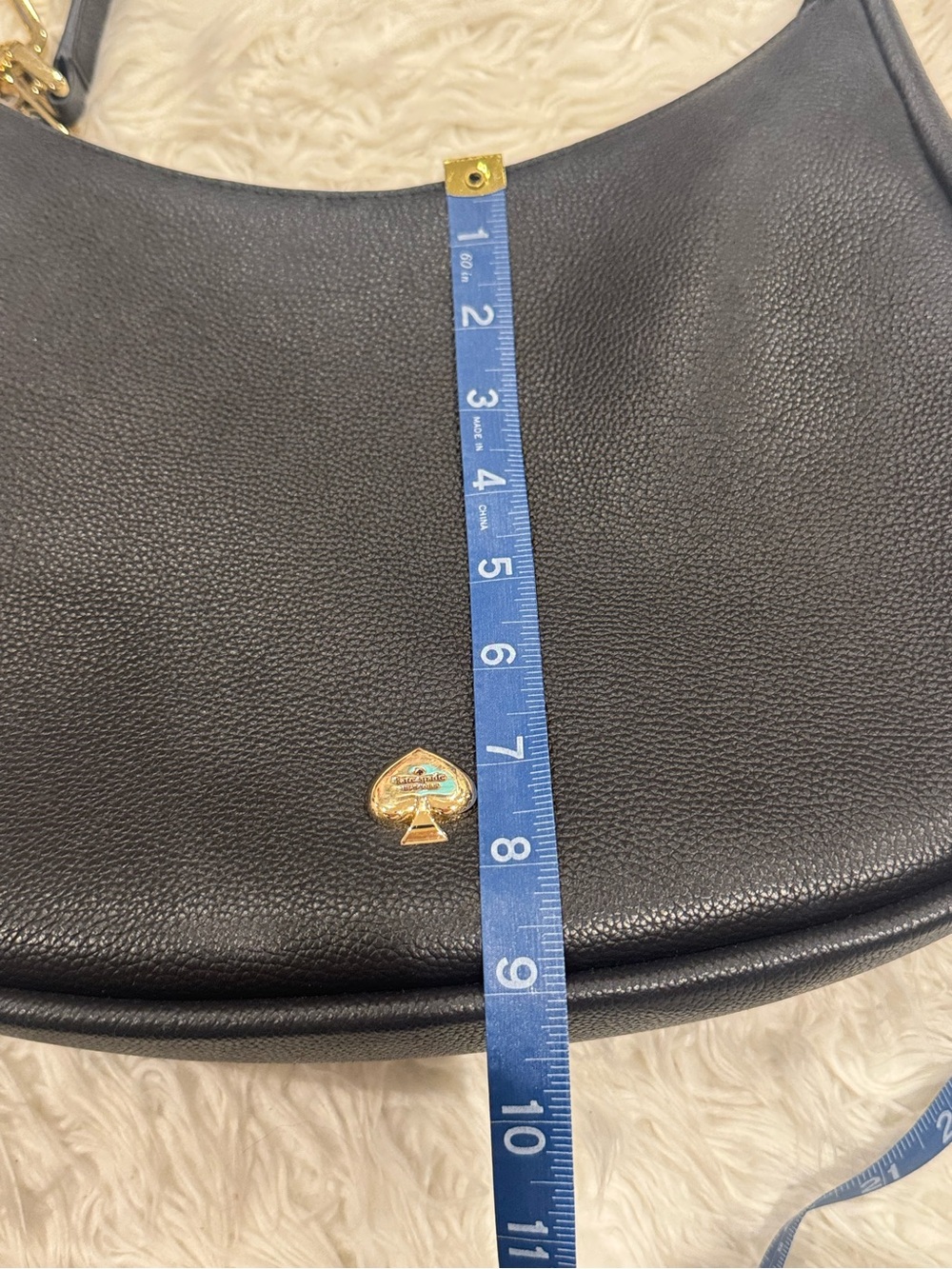 Kate Spade Kayla Pebbled Leather Shoulder Crossbody Bag Black KK055 - Picture 5 of 15